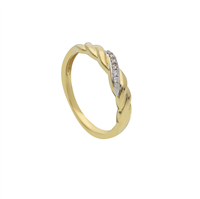 Anello Babila Milano Donna in Oro giallo Diamante 290295BG